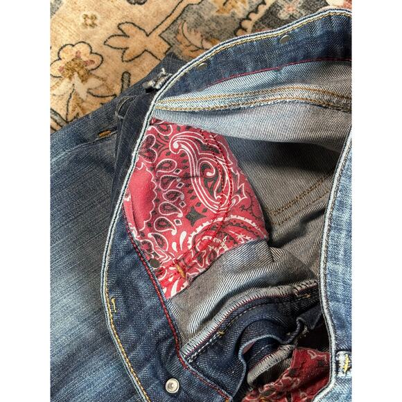 Replay Blue Jeans Vintage Pearl Straight Leg Denim y2k Size 27 - Picture 8 of 14